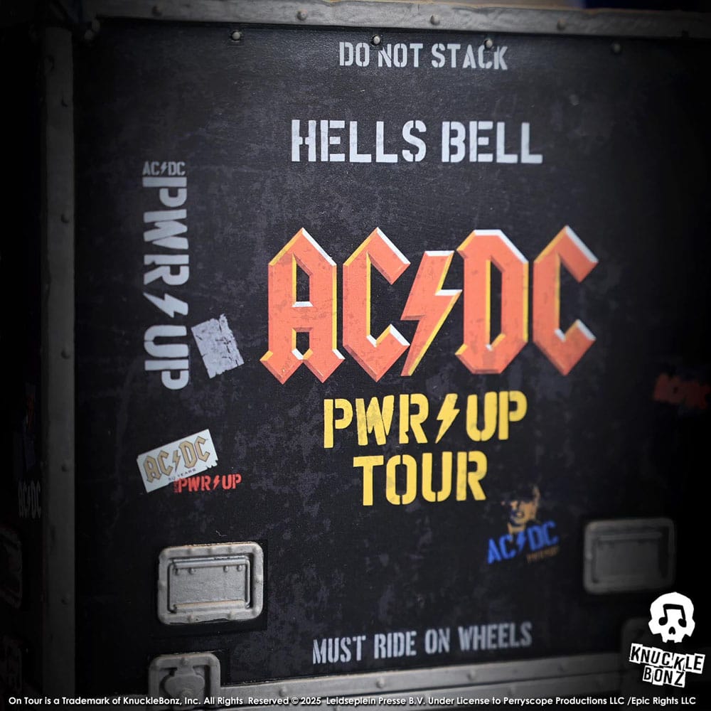 AC/DC Rock Ikonz On Tour Statue PWR UP Tour Hells Bell - Damaged packaging