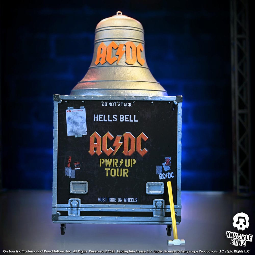 AC/DC Rock Ikonz On Tour Statue PWR UP Tour Hells Bell - Damaged packaging