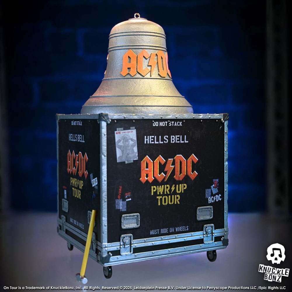 AC/DC Rock Ikonz On Tour Statue PWR UP Tour Hells Bell - Damaged packaging