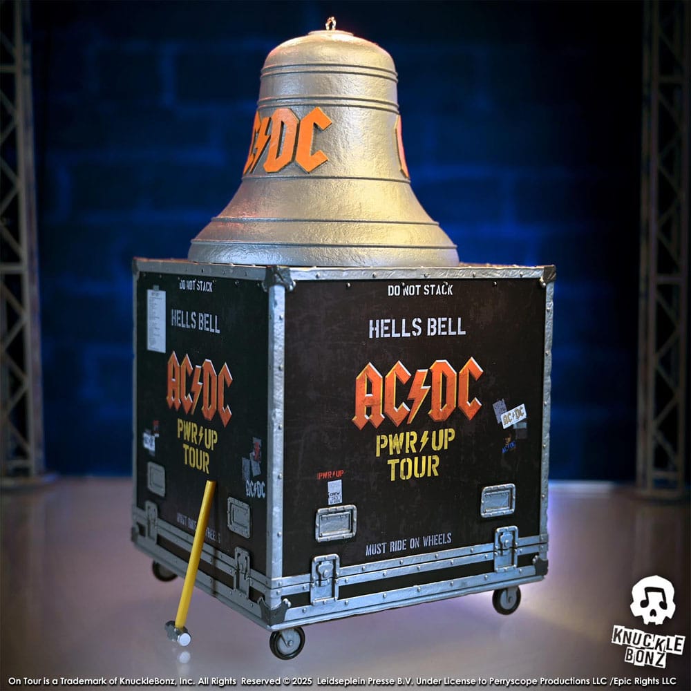 AC/DC Rock Ikonz On Tour Statue PWR UP Tour Hells Bell - Damaged packaging