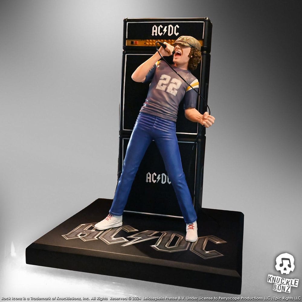 AC/DC Rock Iconz Statue Brian Johnson 23 cm - Damaged packaging