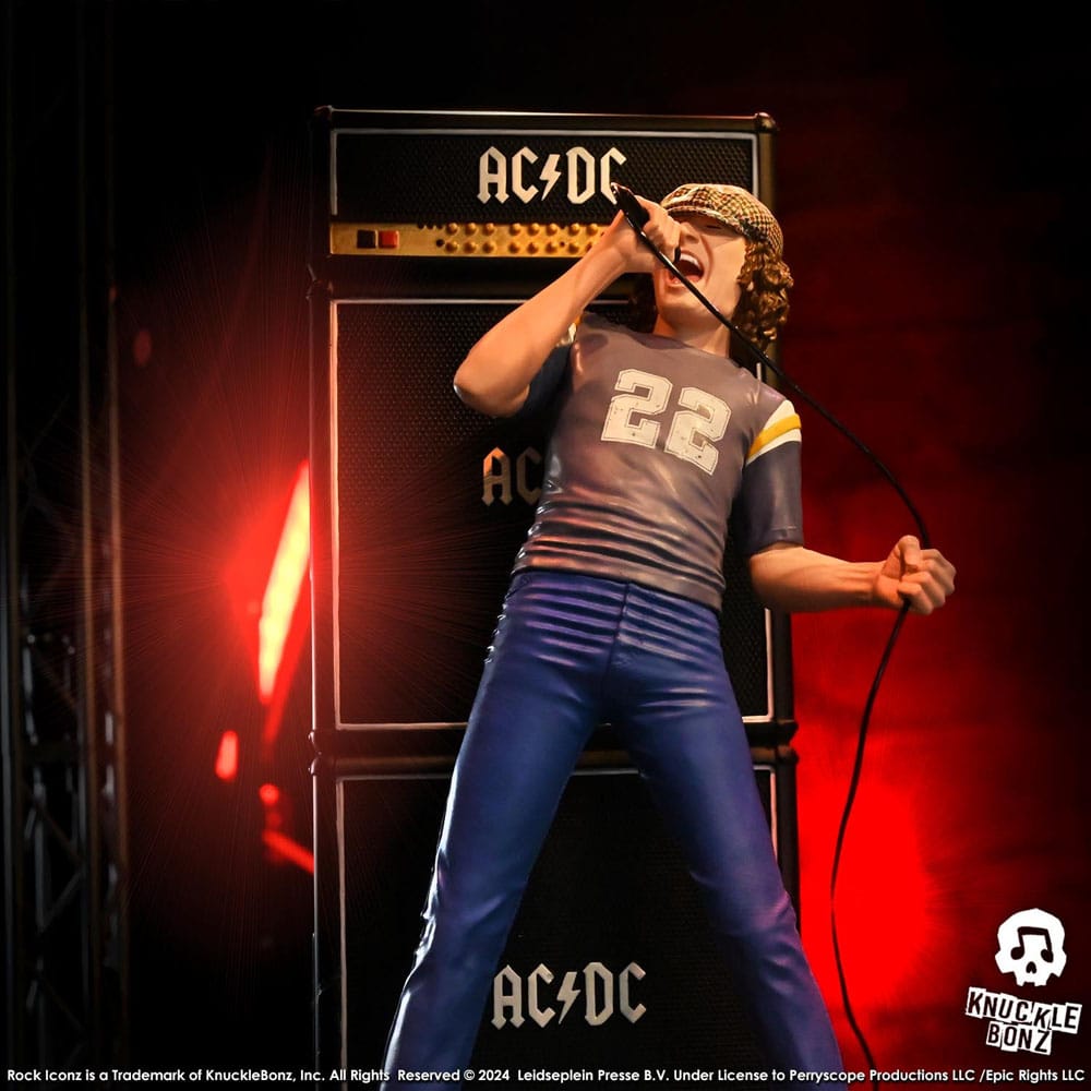 AC/DC Rock Iconz Statue Brian Johnson 23 cm - Damaged packaging