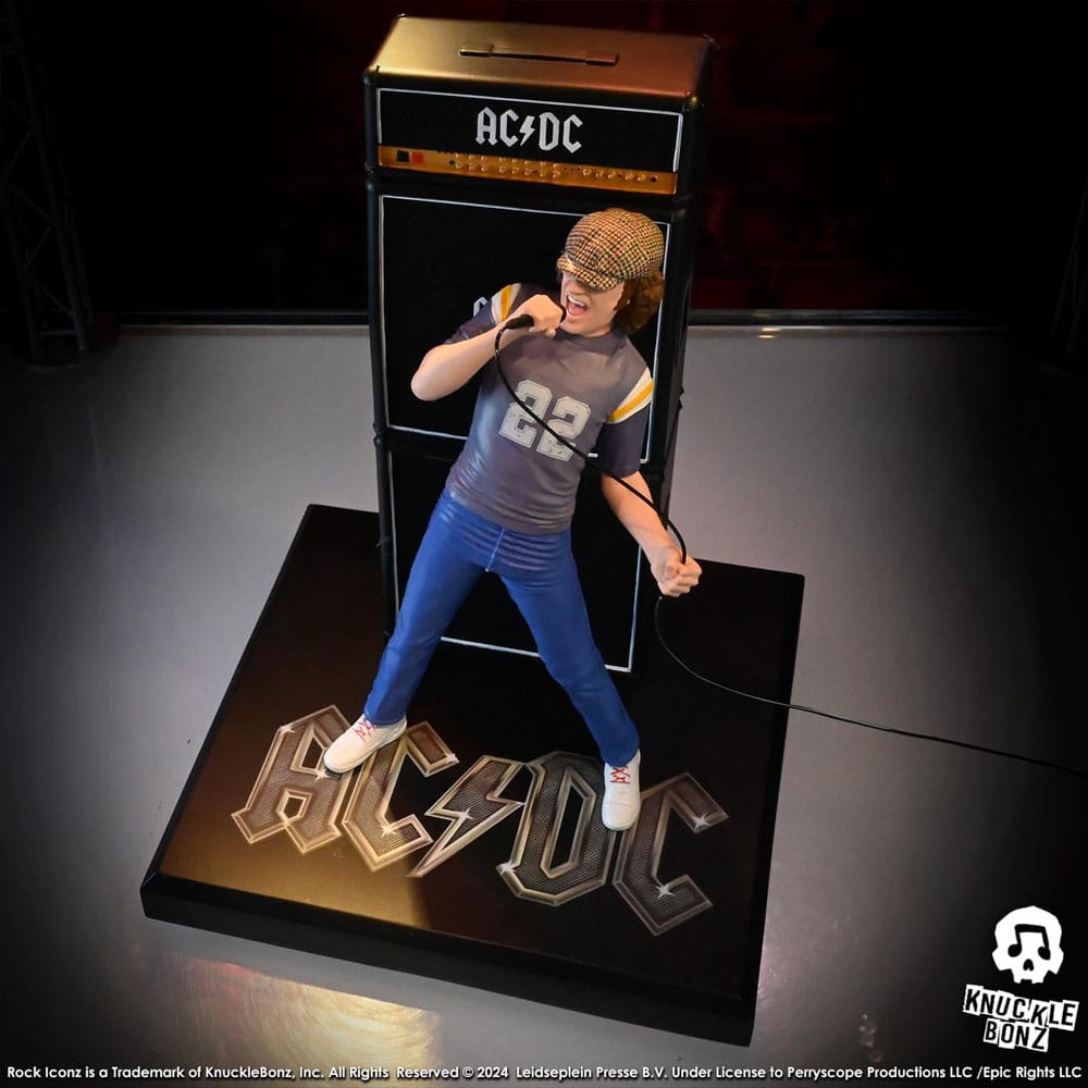 AC/DC Rock Iconz Statue Brian Johnson 23 cm - Damaged packaging