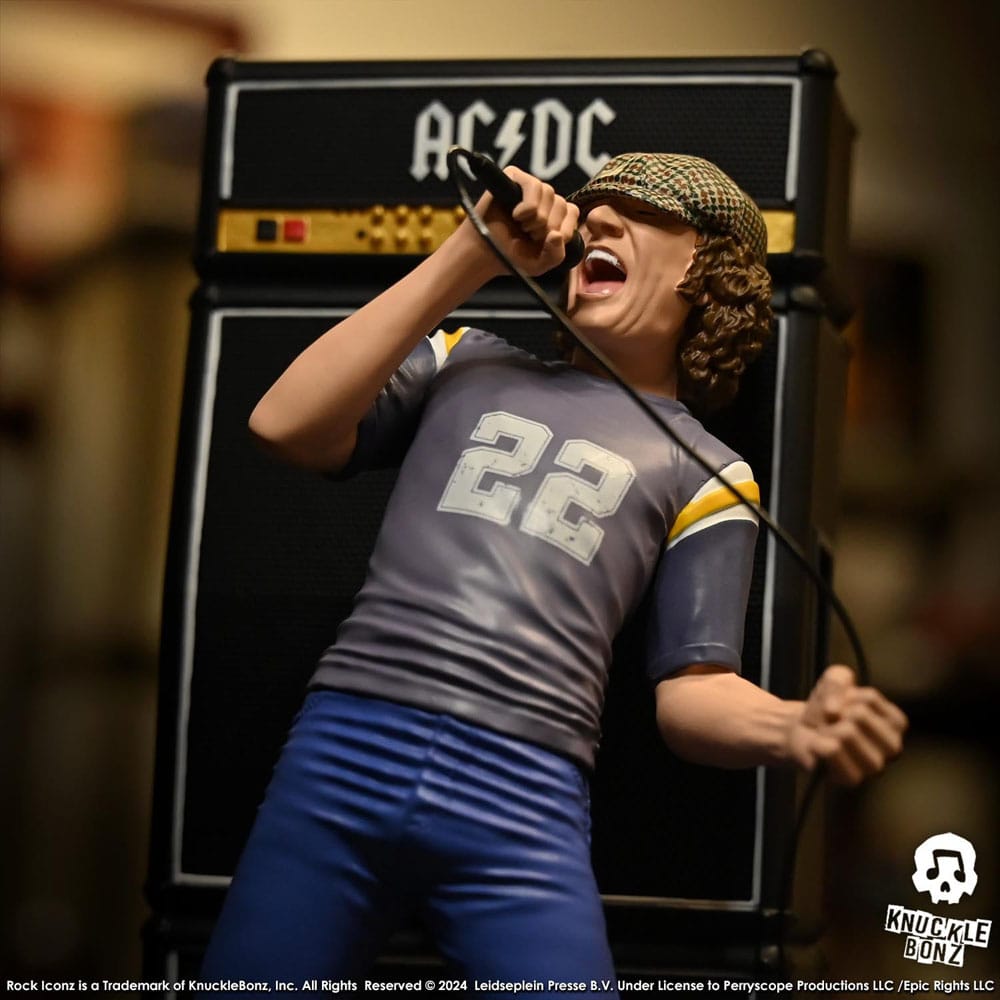 AC/DC Rock Iconz Statue Brian Johnson 23 cm