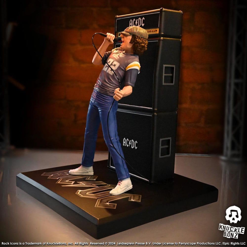 AC/DC Rock Iconz Statue Brian Johnson 23 cm