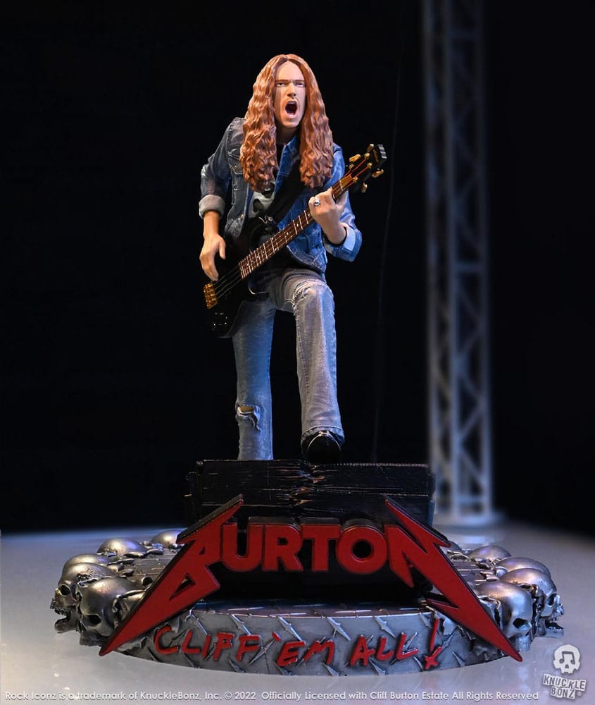 Cliff Burton Rock Iconz Statue Cliff 'Em All 22 cm - Damaged packaging