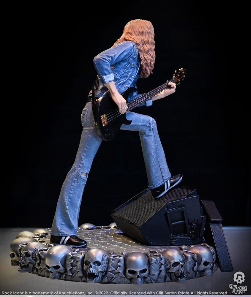 Cliff Burton Rock Iconz Statue Cliff 'Em All 22 cm - Damaged packaging