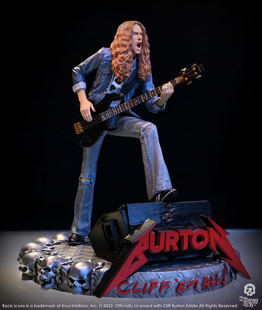 Cliff Burton Rock Iconz Statue Cliff 'Em All 22 cm - Damaged packaging