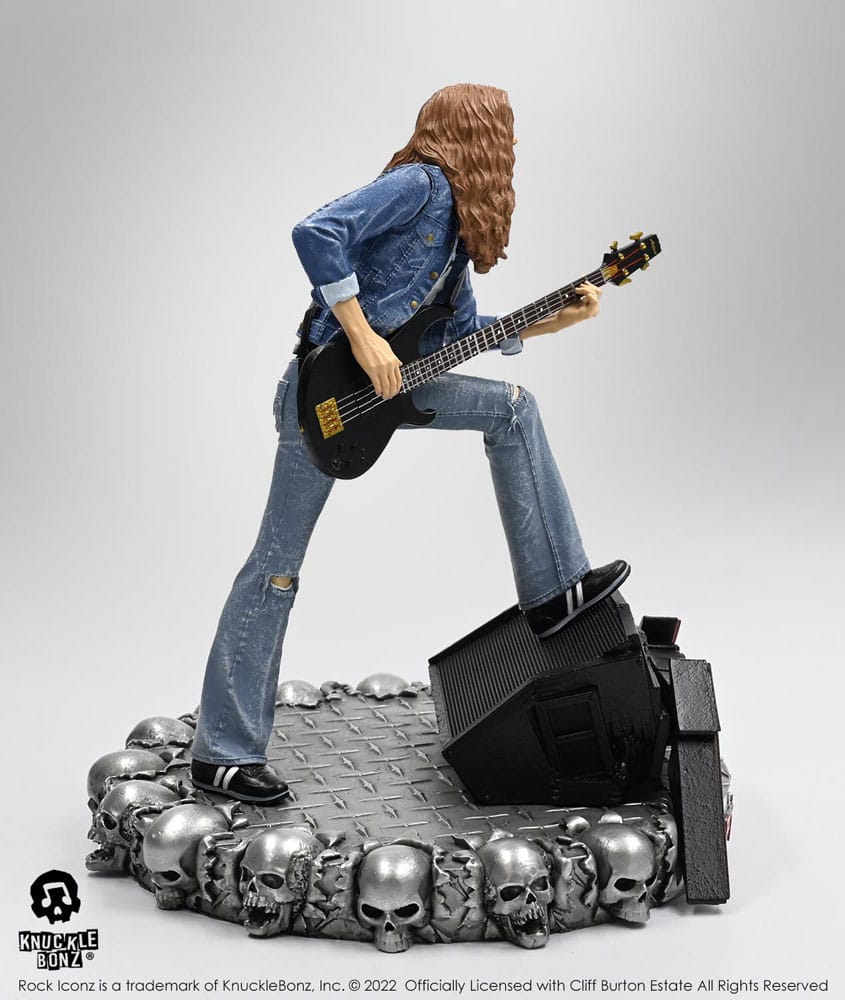 Cliff Burton Rock Iconz Statue Cliff 'Em All 22 cm - Damaged packaging