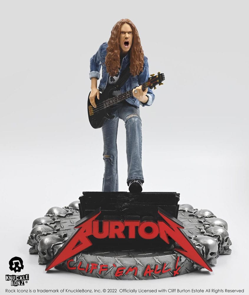 Cliff Burton Rock Iconz Statue Cliff 'Em All 22 cm - Damaged packaging