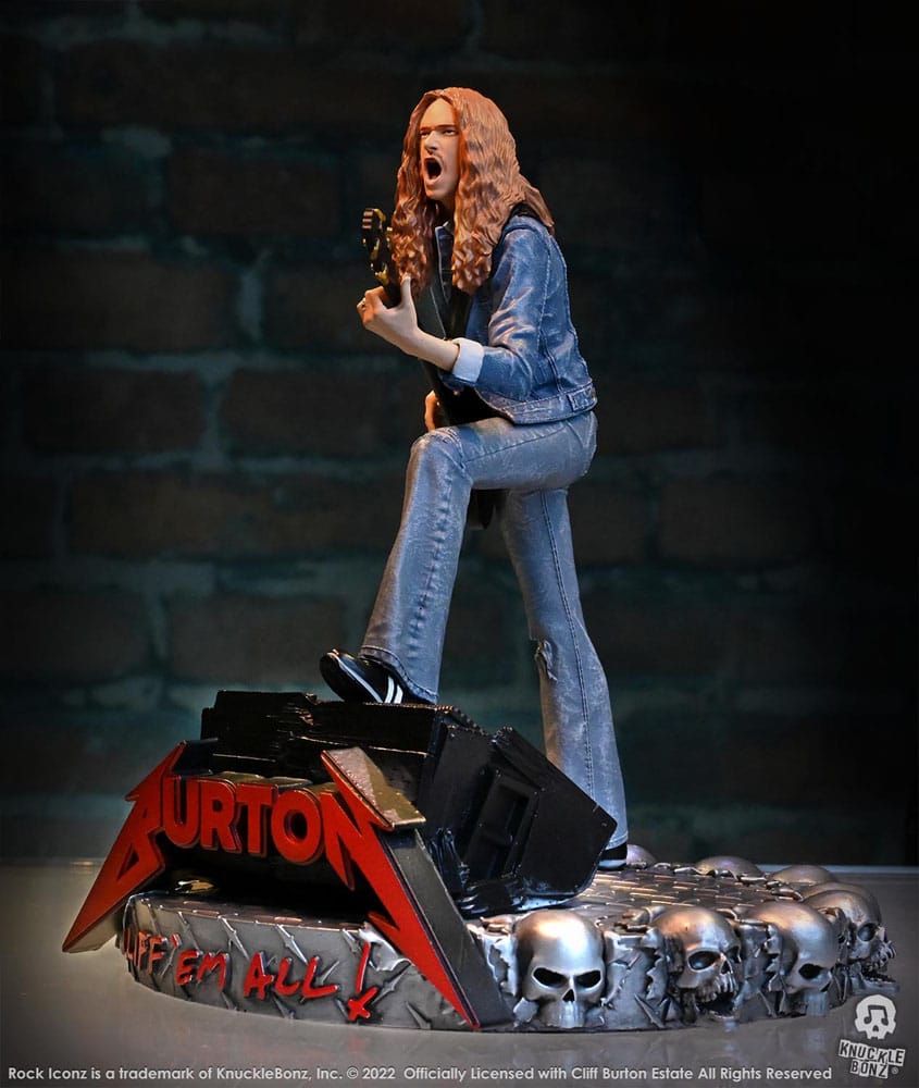 Cliff Burton Rock Iconz Statue Cliff 'Em All 22 cm - Damaged packaging