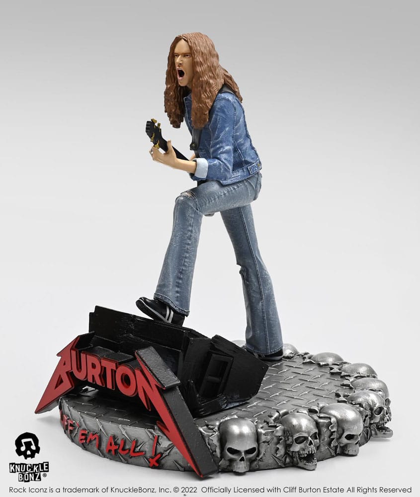 Cliff Burton Rock Iconz Statue Cliff 'Em All 22 cm - Damaged packaging