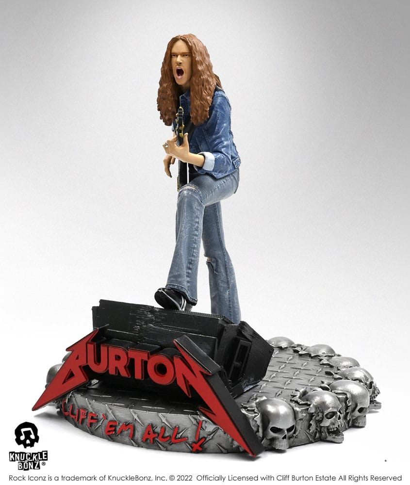 Cliff Burton Rock Iconz Statue Cliff 'Em All 22 cm - Damaged packaging