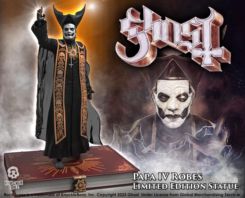 Ghost Rock Iconz Statue 1/9 Papa Emeritus IV (Black Robes) 22 cm