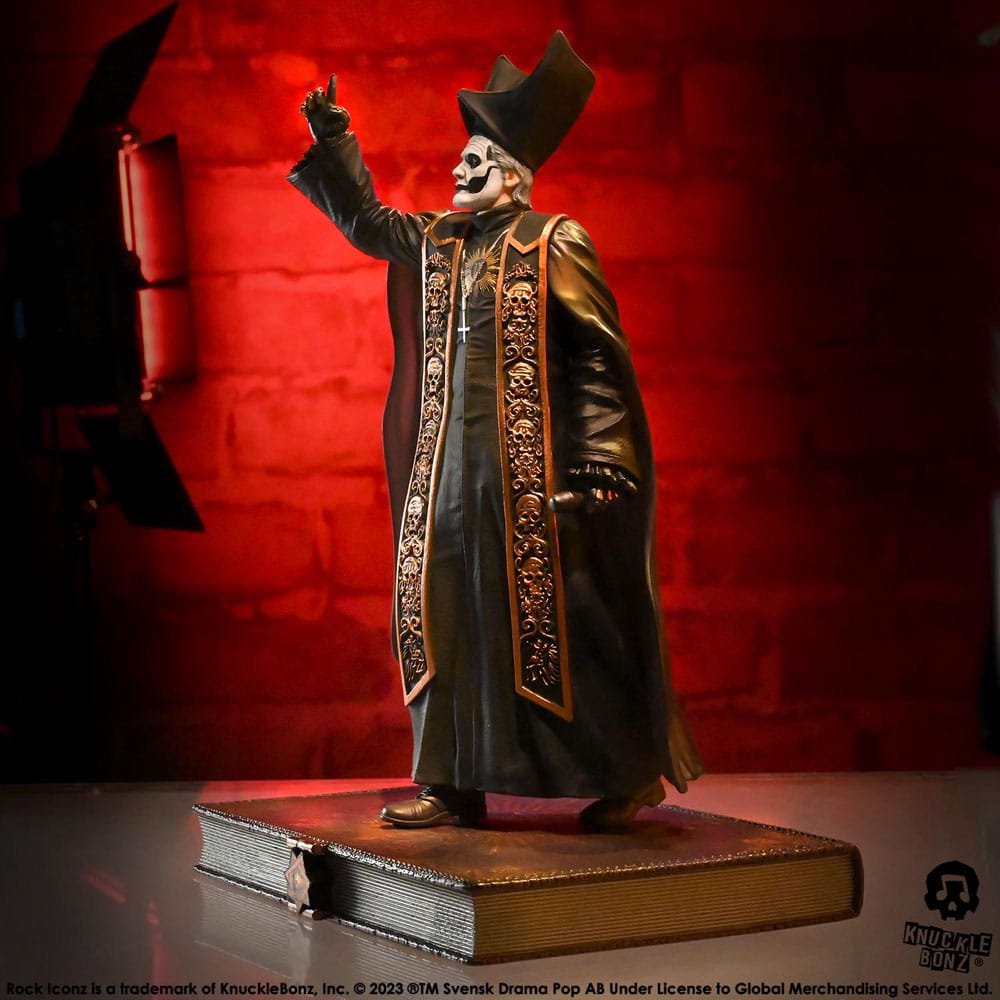 Ghost Rock Iconz Statue 1/9 Papa Emeritus IV (Black Robes) 22 cm