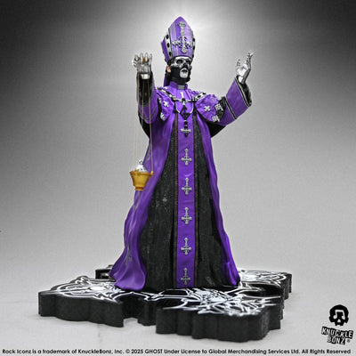 Ghost Rock Iconz Statue Pope V Perpetua Purple Robes 22 cm