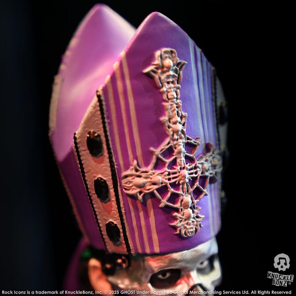 Ghost Rock Iconz Statue Papa V Perpetua Purple Robes 22 cm - Damaged packaging