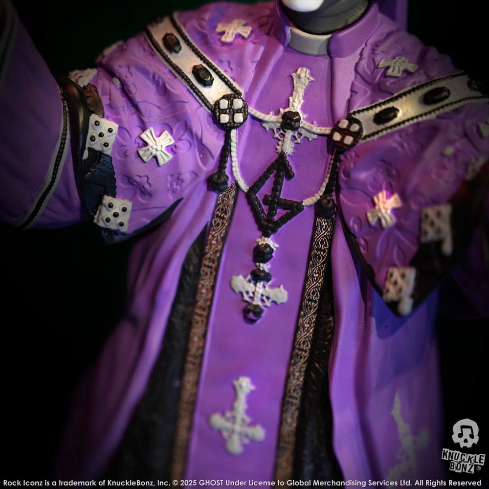 Ghost Rock Iconz Statue Papa V Perpetua Purple Robes 22 cm - Damaged packaging