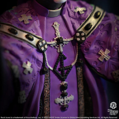 Ghost Rock Iconz Statue Papa V Perpetua Purple Robes 22 cm