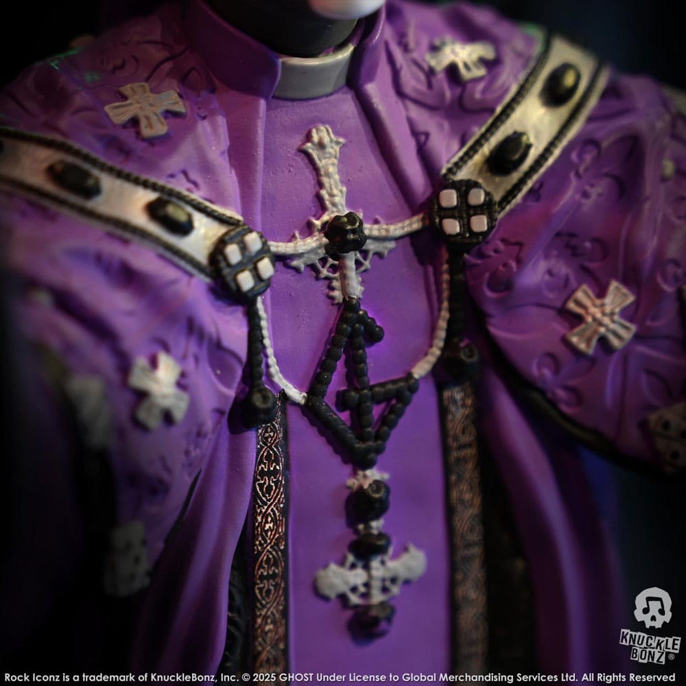 Ghost Rock Iconz Statue Papa V Perpetua Purple Robes 22 cm - Damaged packaging