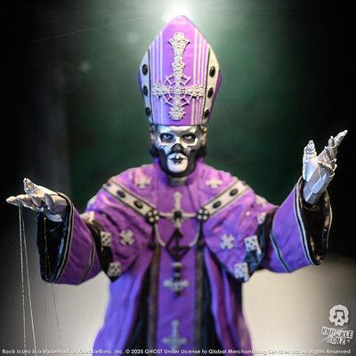 Ghost Rock Iconz Statue Pope V Perpetua Purple Robes 22 cm