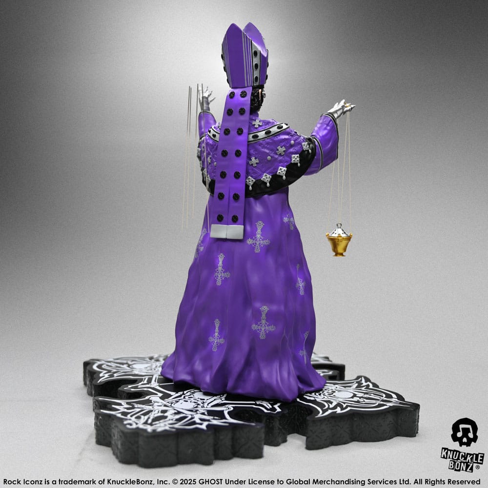 Ghost Rock Iconz Statue Papa V Perpetua Purple Robes 22 cm - Damaged packaging