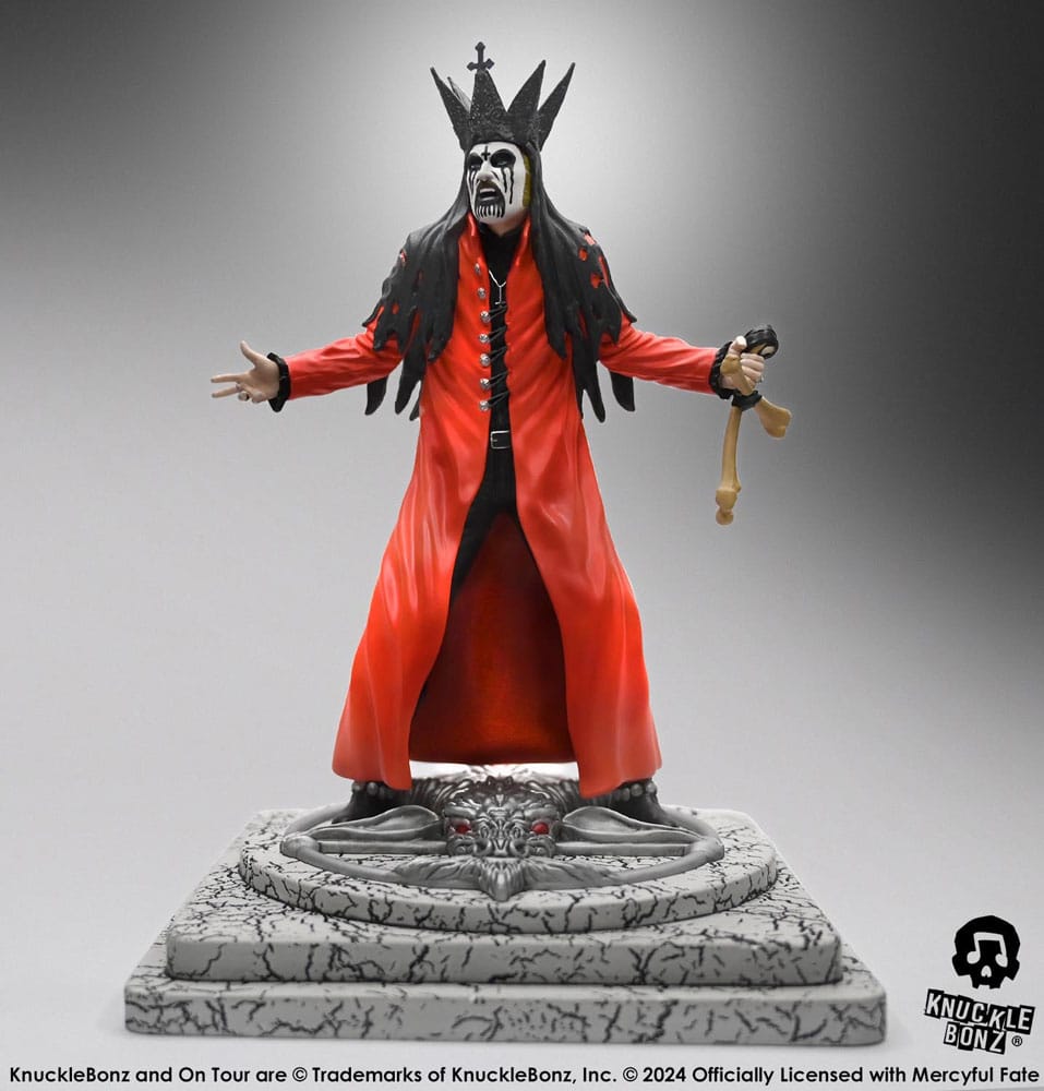 Mercyful Fate Rock Iconz Statue King Diamond III (Red Version) 22 cm - Damaged packaging