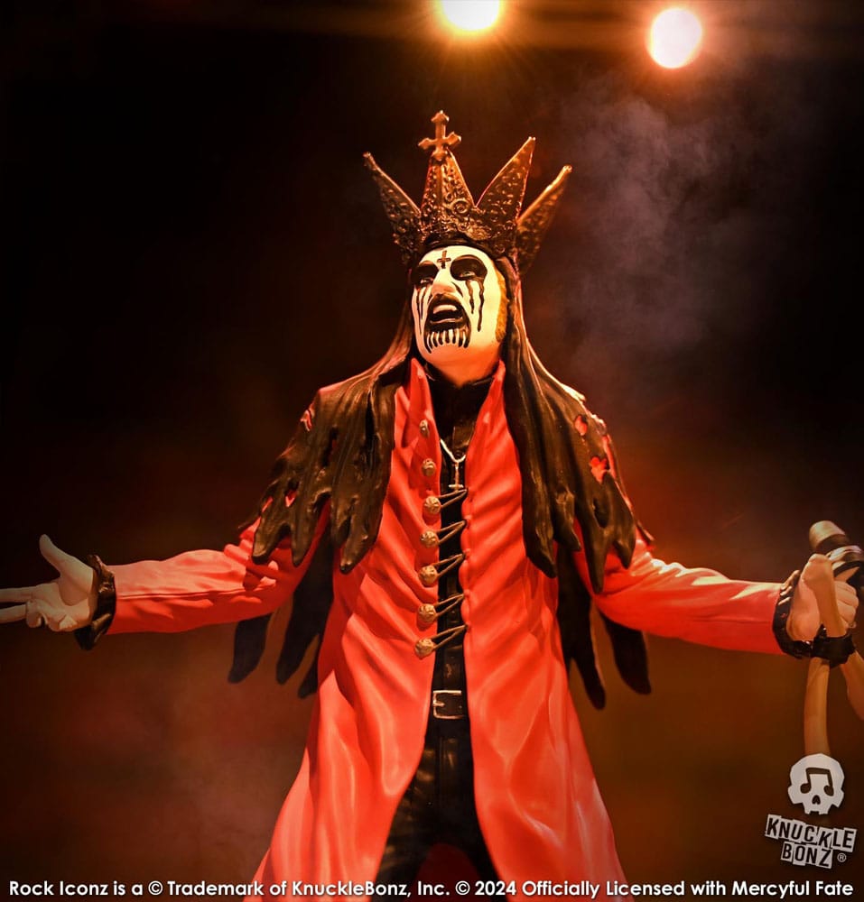 Mercyful Fate Rock Iconz Statue King Diamond III (Red Version) 22 cm - Damaged packaging