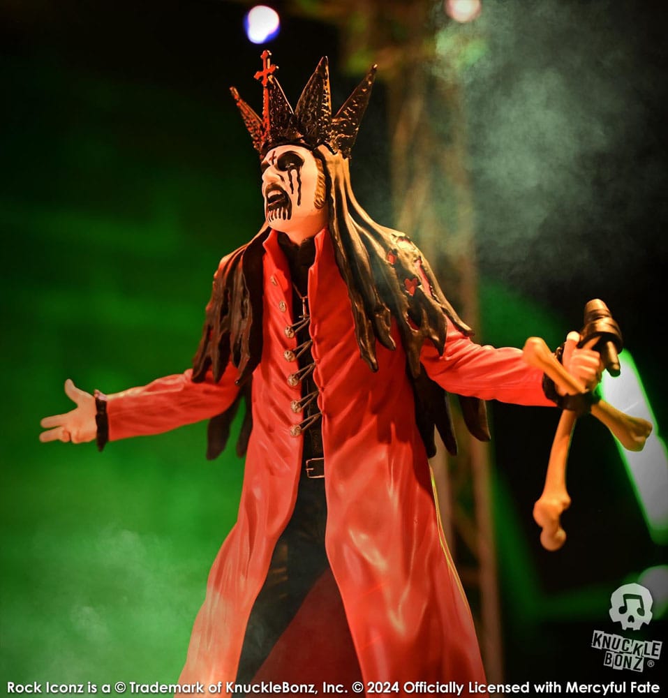 Mercyful Fate Rock Iconz Statue King Diamond III (Red Version) 22 cm - Damaged packaging