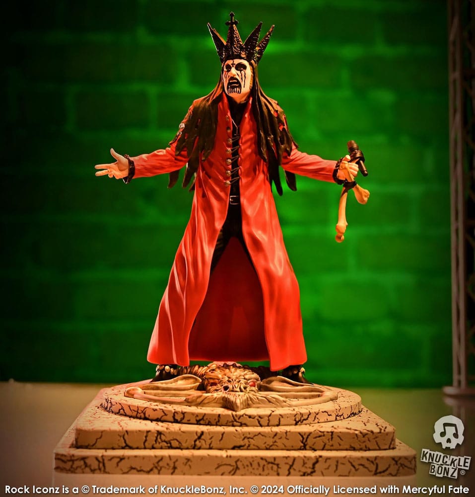 Mercyful Fate Rock Iconz Statue King Diamond III (Red Version) 22 cm - Damaged packaging