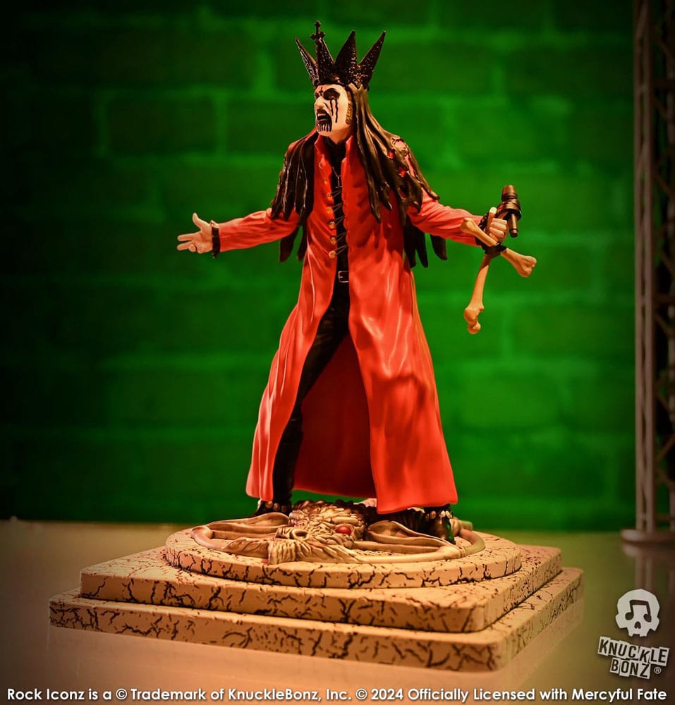Mercyful Fate Rock Iconz Statue King Diamond III (Red Version) 22 cm - Damaged packaging