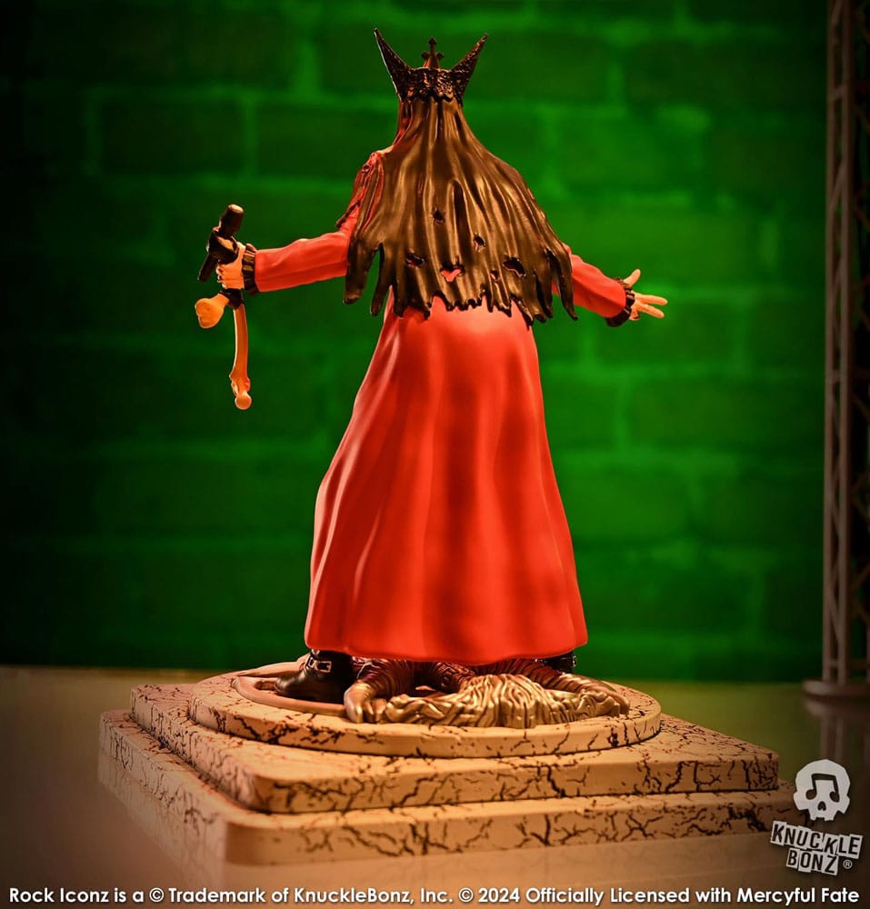 Mercyful Fate Rock Iconz Statue King Diamond III (Red Version) 22 cm - Damaged packaging
