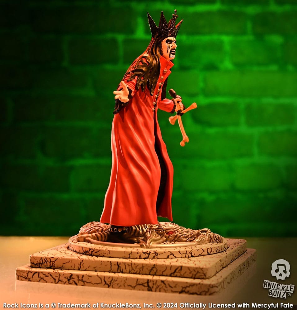 Mercyful Fate Rock Iconz Statue King Diamond III (Red Version) 22 cm - Damaged packaging