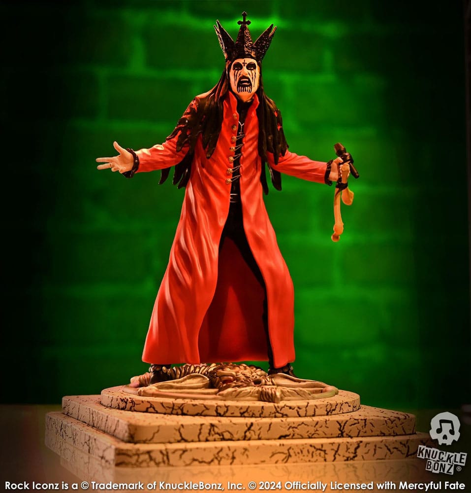 Mercyful Fate Rock Iconz Statue King Diamond III (Red Version) 22 cm - Damaged packaging