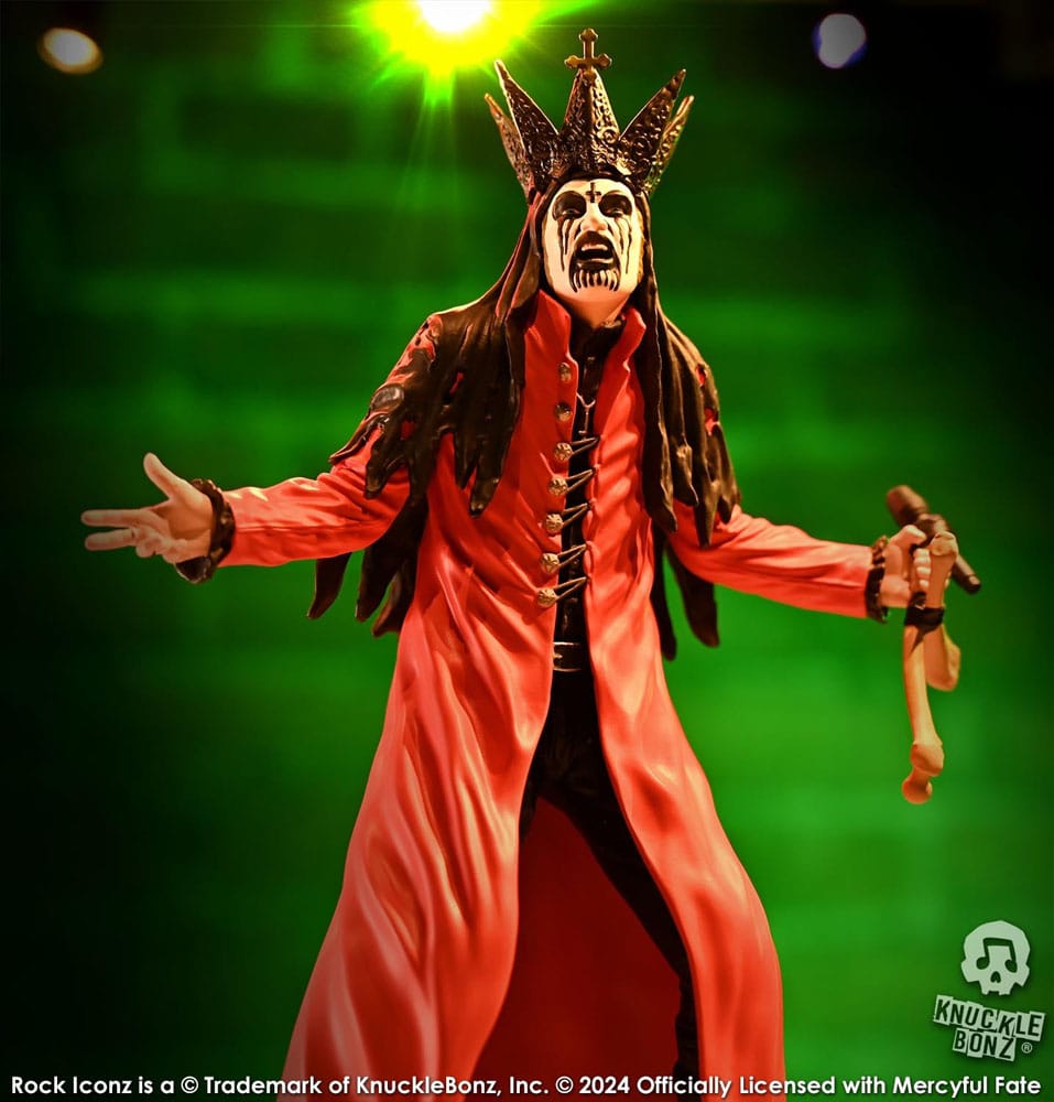 Mercyful Fate Rock Iconz Statue King Diamond III (Red Version) 22 cm - Damaged packaging