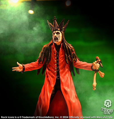 Mercyful Fate Rock Iconz Statue King Diamond III (Red Version) 22 cm - Damaged packaging