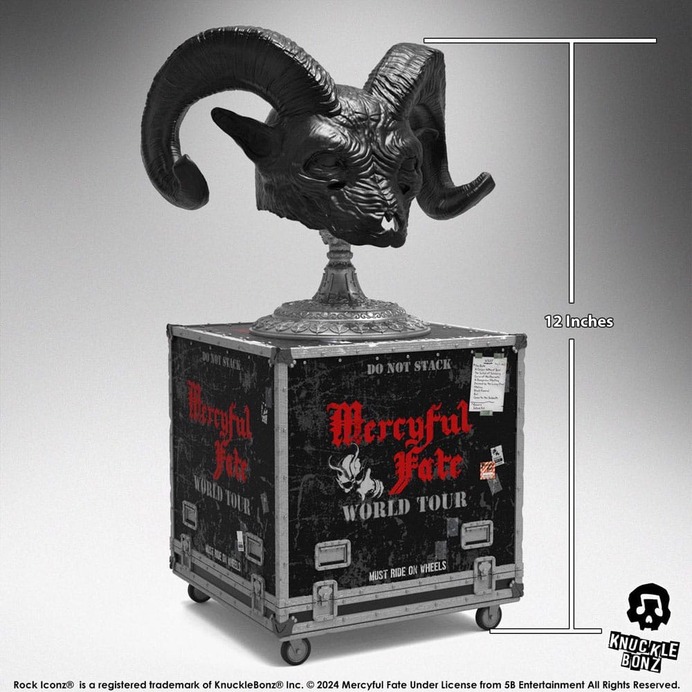 Mercyful Fate Rock Ikonz On Tour Road Case Statue & Stage Mask Set World Tour