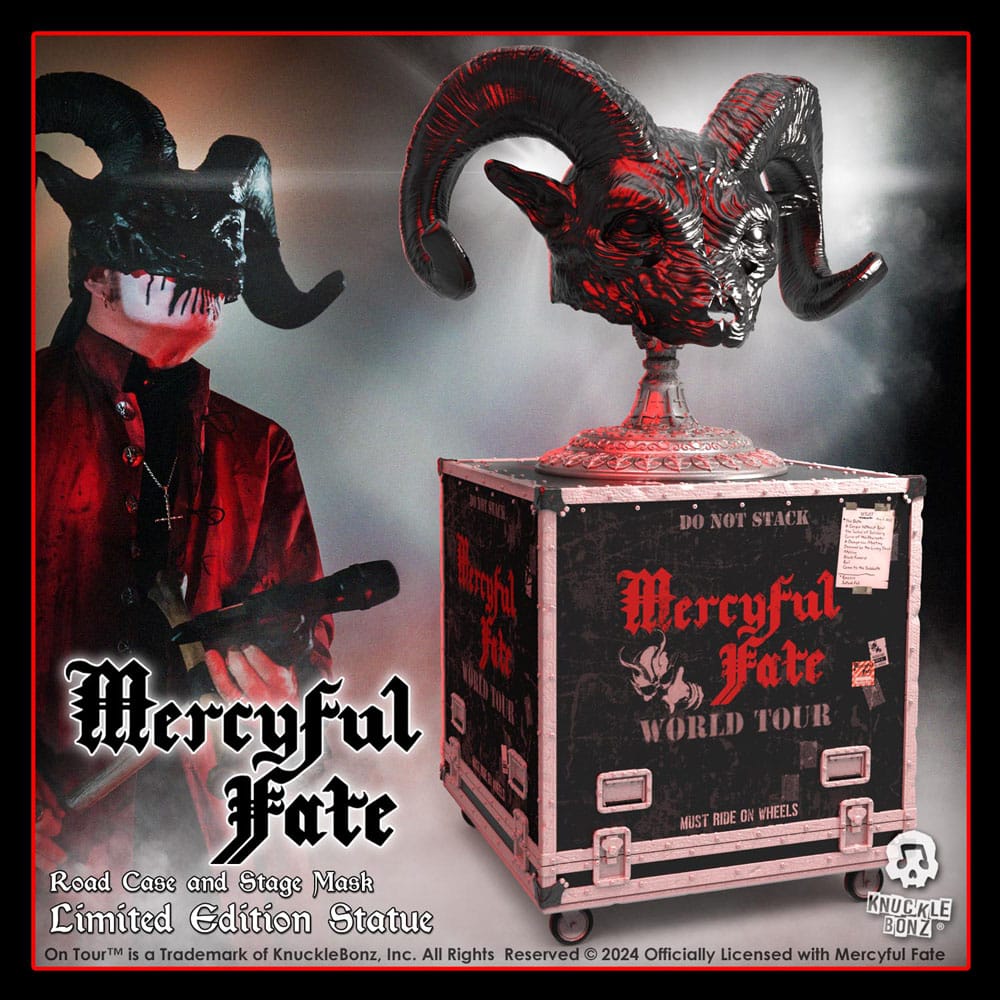 Mercyful Fate Rock Ikonz On Tour Road Case Statue & Stage Mask Set World Tour