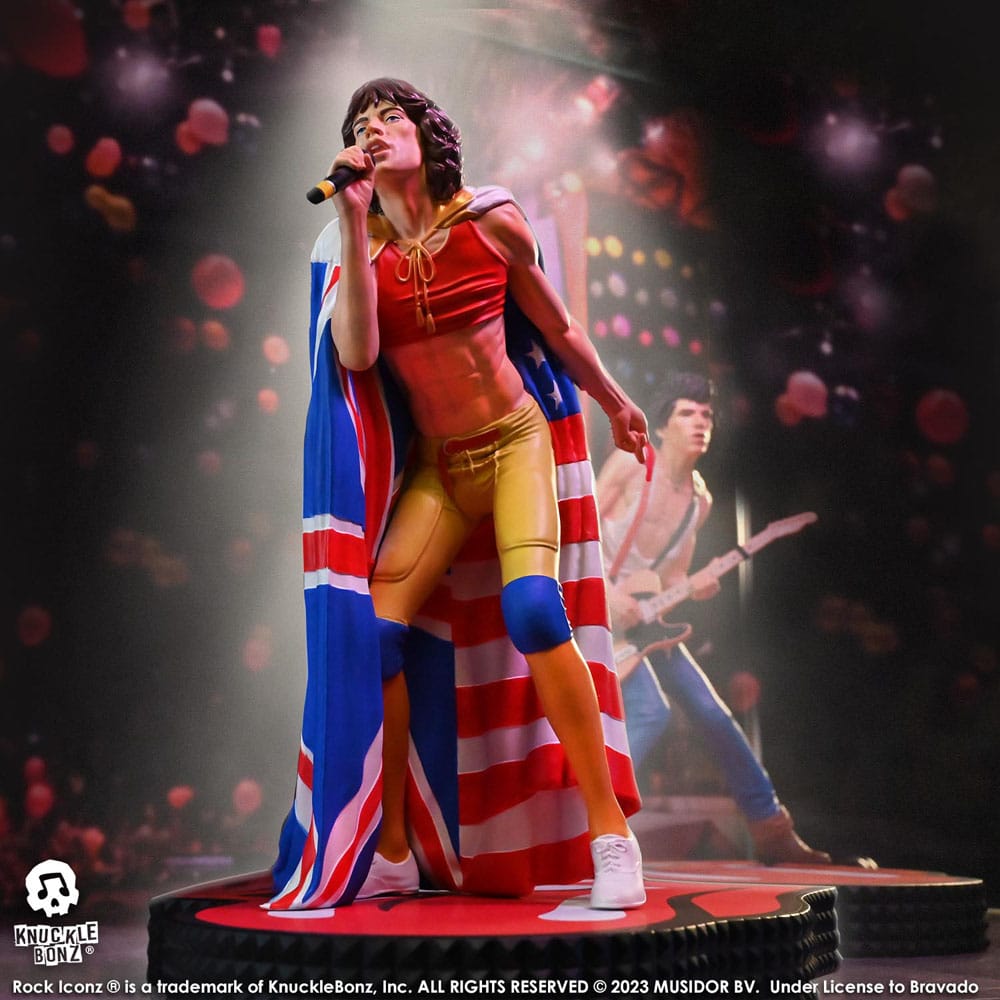 The Rolling Stones Rock Iconz Statue Mick Jagger (Tattoo You Tour 1981) 22 cm