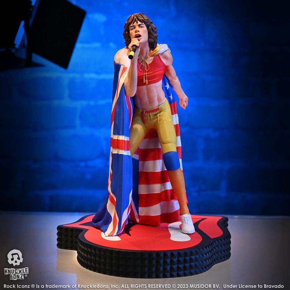 The Rolling Stones Rock Iconz Statue Mick Jagger (Tattoo You Tour 1981) 22 cm