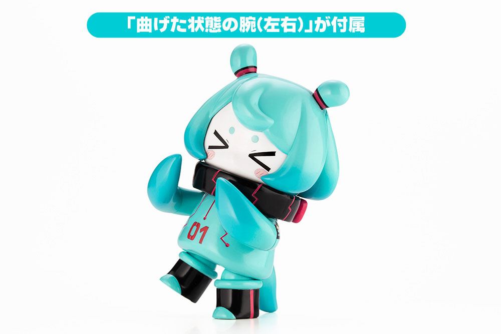 Hinomoto Heavy Industries Action Figure Ocean Exploration Robot Denshitako No. 3 Hatsune Miku Color Ver. 9 cm