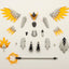 Megalomaria Unlimited Universe Model Kit Accesoory Set Metamorphose Unit Exarmor White Eagle