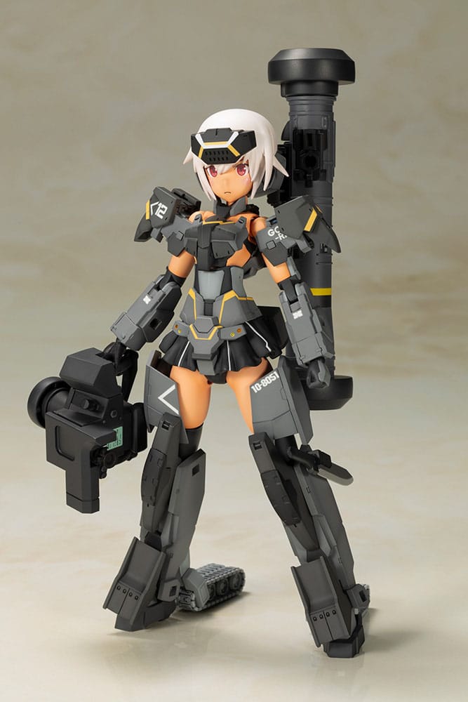 Frame Arms Girl Plastic Model Kit Gourai-Kai (Black) with FGM148 Type Anti-Tank Missile 16 cm