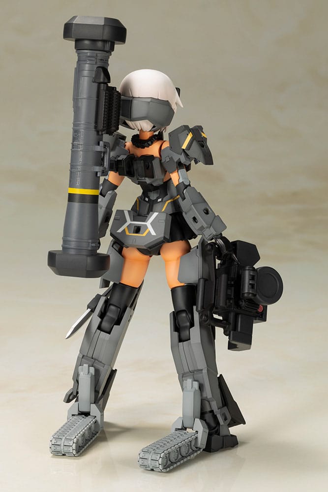 Frame Arms Girl Plastic Model Kit Gourai-Kai (Black) with FGM148 Type Anti-Tank Missile 16 cm