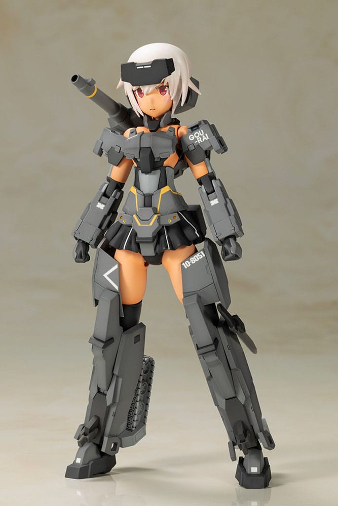 Frame Arms Girl Plastic Model Kit Gourai-Kai (Black) with FGM148 Type Anti-Tank Missile 16 cm