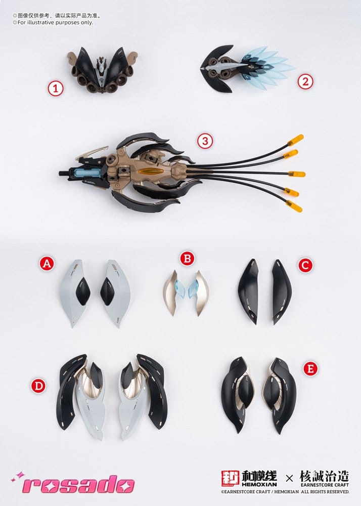 Original Character Plastic Kit 1/10 Rosado Project RS-03 Starflower Lily MK3 20 cm