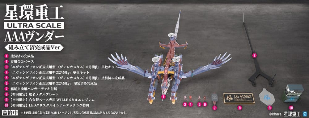 Evangelion: New Theatrical Edition Plastic Model Kit 1/72 Ultra Scale AAA Wunder(Pre-Assembled Finished Model Ver.) 103 cm