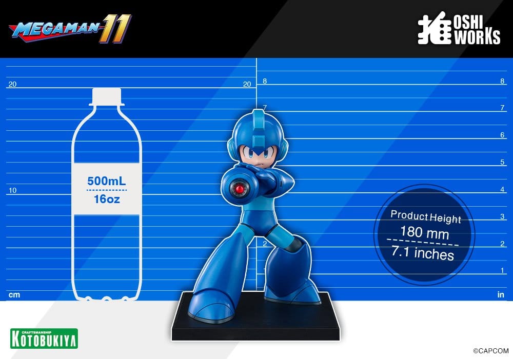 Mega Man Oshi Works PVC Figure Mega Man 18 cm