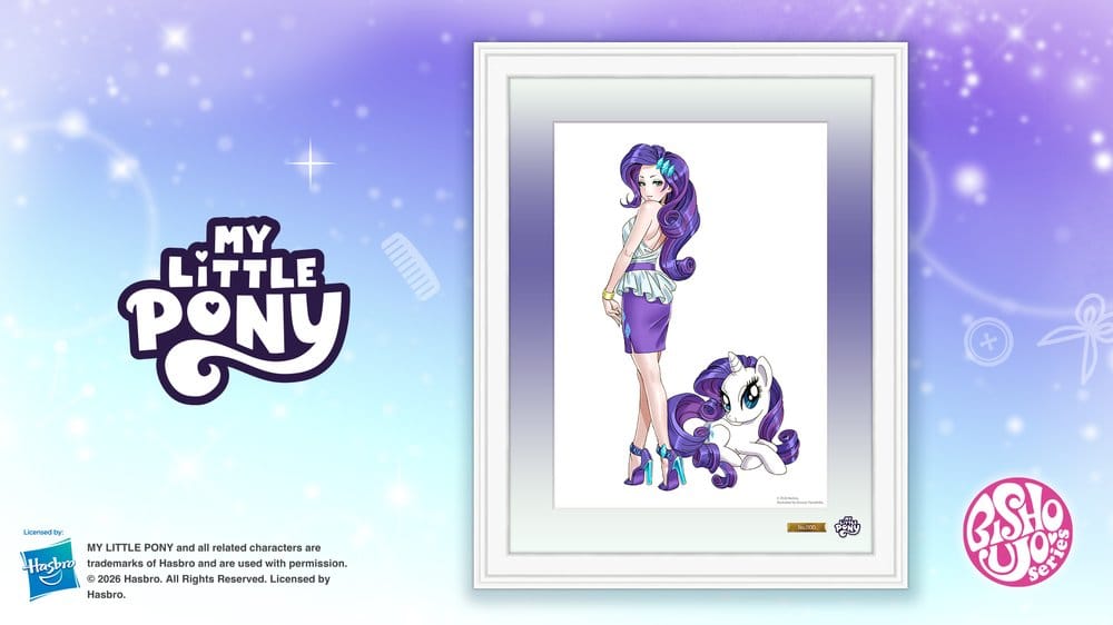 My Little Pony Chara Fine Graph Art Print Bishoujo Rarity 43 cm