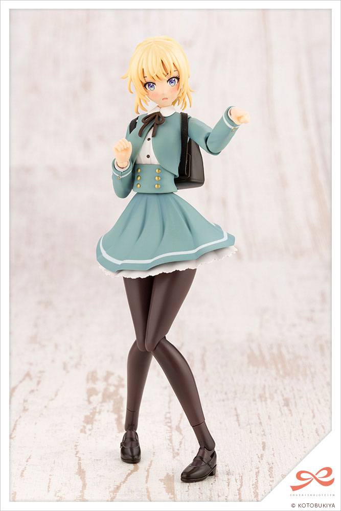 Sousai Shojo Teien Plastic Model Kit 1/10 Ritsuka Saeki St. Iris Gauken Girls' High School Winter Clothes 16 cm